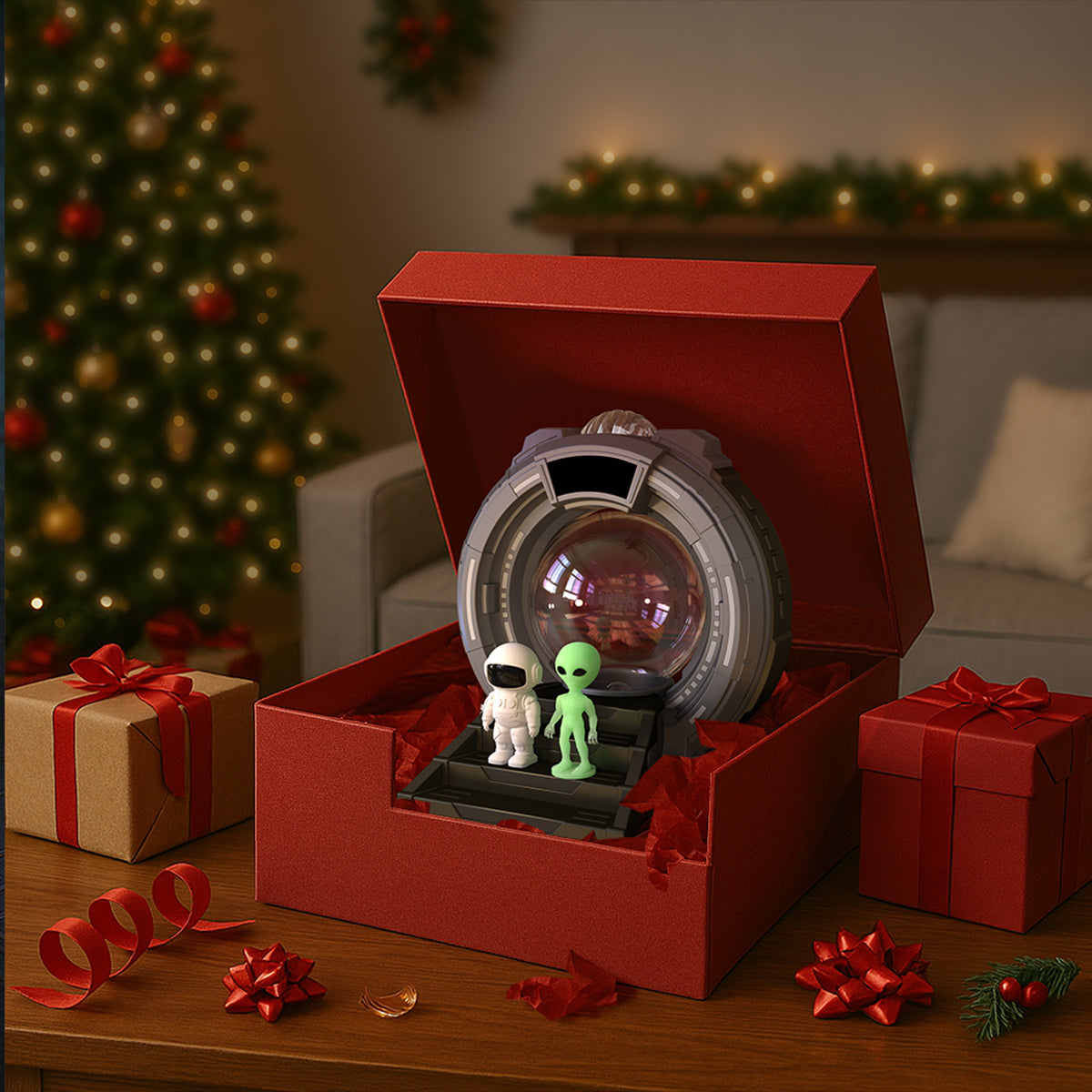 Alien Portal Aurora Light Bluetooth Speaker